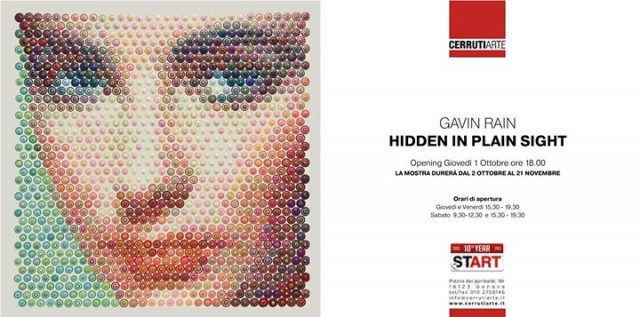 Invitation for the Cerruti Gallery solo show